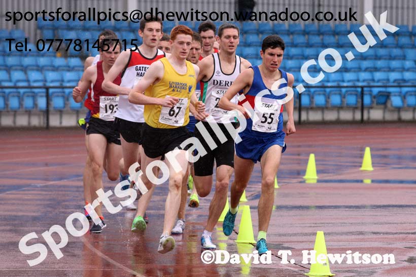 Senior mens 1500 metres, Northern Championships, Sport City, Manchester. Photo: David T. Hewitson/Sports for All Pics